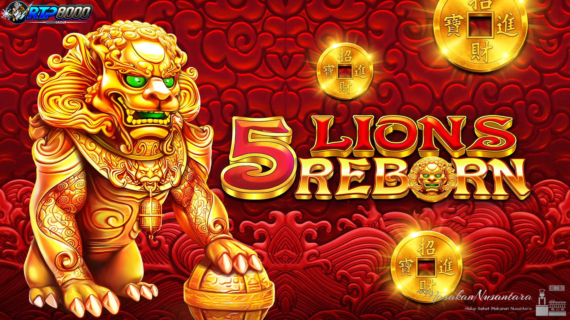 Buka Keseruan Penuh 5 Lions Reborn di Link Alternatif Rtp8000