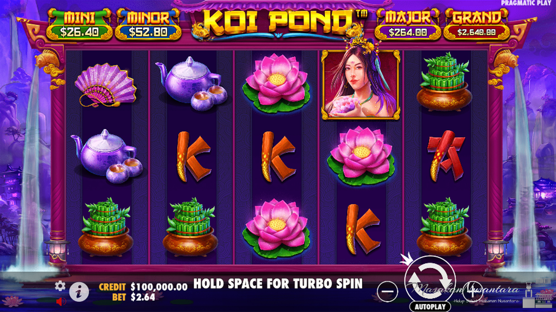 Koi Pond di Ruby8000 Siap Bikin Kamu Makin Betah Main