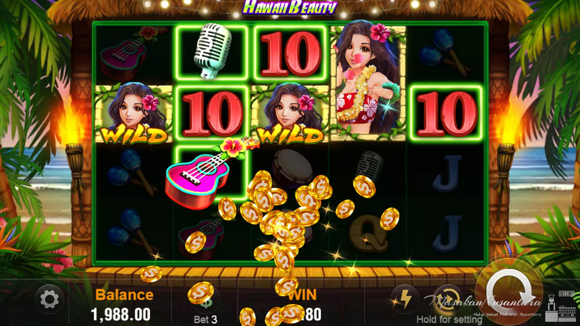 Hawaii Beauty Menyuguhkan 5 Sensasi Tropis di Lintasan Bonus