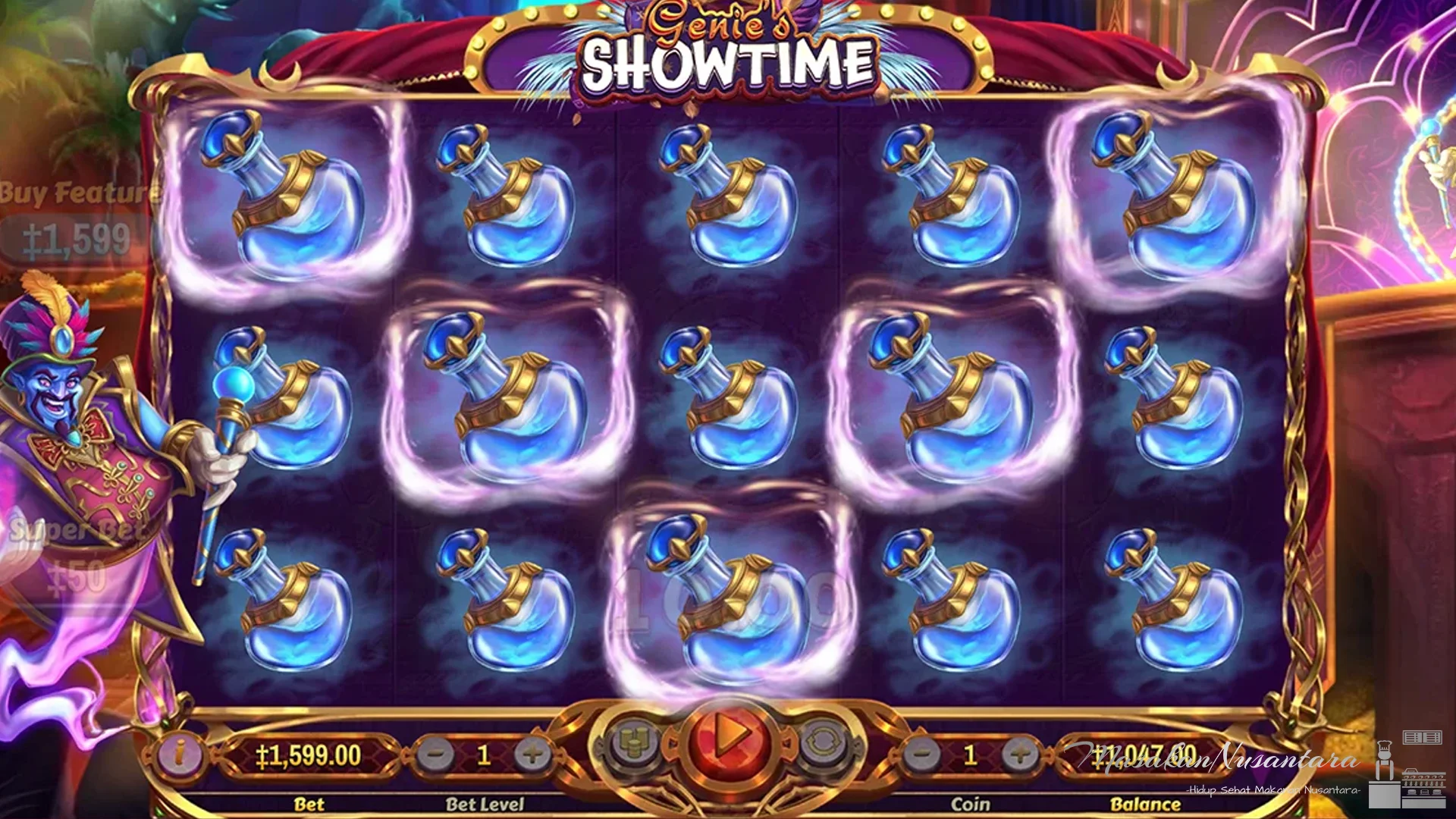 Keunggulan Booming 5 Putaran Gratis Genie's Showtime